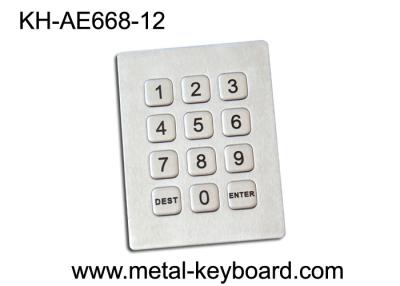 China 3x4 Matrix 12 Keys Kiosk Keypad / Rugged Stainless Steel Access Keypad for sale