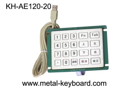 China Anti Vandal Stainless steel keypad with custom layout , Panel mount Keypad for sale