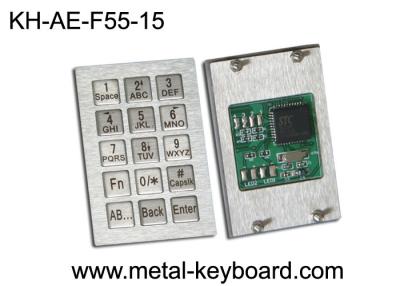 China Vending Kiosk Metallic Industrial Keypad , Anti - vandal waterproof keypad for sale