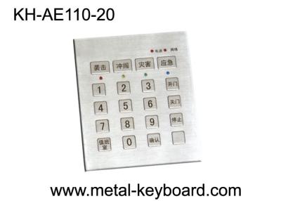 China Teclado de aço inoxidável com 20 chaves, teclado da prova do vândalo da entrada de porta à venda