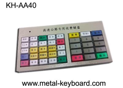China IP65 Waterproof Stainless Steel Keyboard with 40 keys for Highway toll Kiosk Machine for sale
