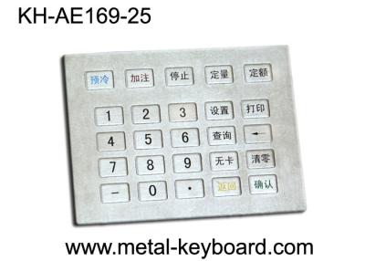 China Gas Station Metal Keypad , water resistant stainless steel keypad for sale