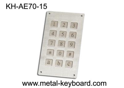 China Teclado numérico numérico do metal do quiosque com 15 chaves para o tempo do sistema público - prova à venda