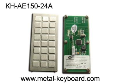 China Het industriële toetsenbord van de Metaalkiosk met de lay-outontwerp van de 24 sleutelsdouane Te koop
