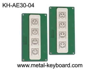 China 4 Keys Stainless Steel Metal Keypad for Customer Service Evaluation Device for sale