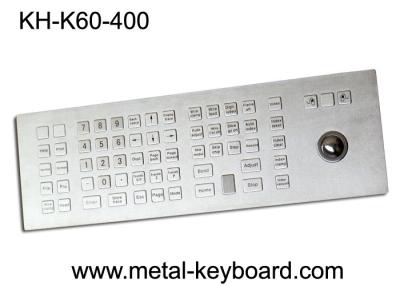 China Weather - Proof Industrial Keyboard with Trackball , Kiosk trackball keyboard Metal for sale