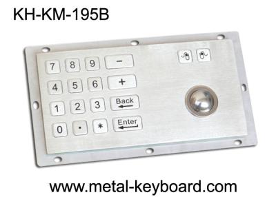China Panel Mount Industrial Industrial Keyboard with Trackball , 16 Keys Digital Keyboard for sale