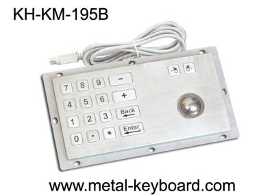 China Metal Access Kiosk Digital Stainless Steel Keyboard with trackball for sale