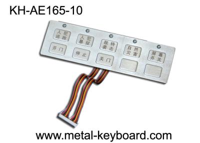 China 10 Keys Waterproof Metal Keypad with Top Panel Mounting Solution for sale