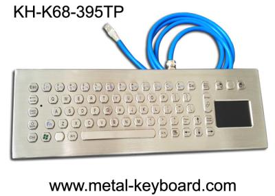 China 67 Keys Stainless Steel Ruggedized Keyboard with Touchpad Mouse for sale