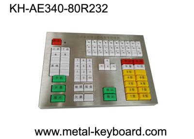 China Custom Panel 80 Resin Keys Industrial Metal Keyboard For Highway Toll Station for sale