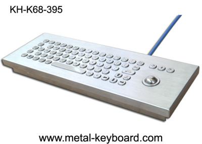 中国 トラックボールが付いている IP65 産業金属の険しいキーボード、卓上コンピュータのキーボード 販売のため