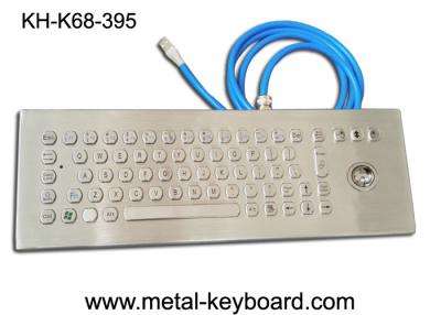 China 70 Keys Ruggedized Keyboard , Stainless Steel Access Kiosk Keyboard with trackball for sale