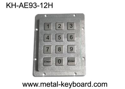 中国 背面パネルによって取付けられるBrusedの表面の産業キーパッド12のキー、1つの年の保証 販売のため
