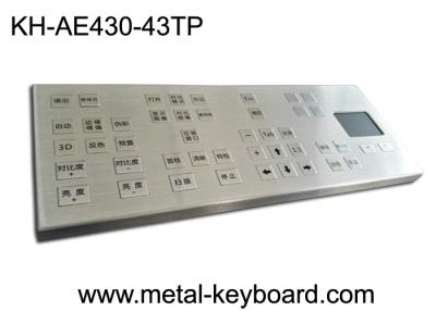 China 30mA Water Resistant Stainless Steel Keyboard 43 Keys With Touchpad Mouse for sale