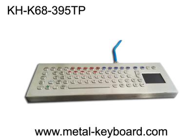 China Vandal resistant 70 PC Ruggedized Keyboard Panel Mount layout with touchpad for sale