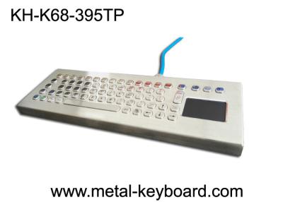 China 70 Keys Metal Industrial PC Keyboard with touchpad In USB Interface for sale