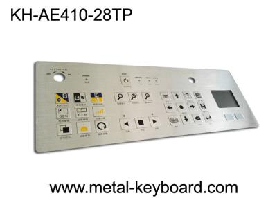 China IP65 Dustproof Rugged Industrial Metal Stainless Steel Keyboard With Touchpad for sale