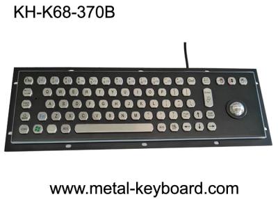 中国 トラックボール ポインティング デバイスが付いている黒い金属のステンレス鋼の産業取付けられたキーボード 販売のため