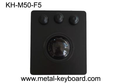 China Stainless Steel Industrial Trackball Mouse Waterproof Front Panel Mounting Solution for sale
