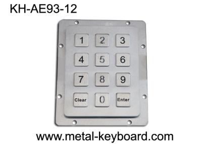 China IP65 waterdicht Ruw gemaakt Metaaltoetsenbord 12 Toetsenbord van het Sleutels het Industriële Roestvrije staal Te koop