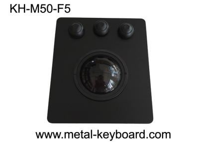 China 50mm Black Panel Mount Trackball High Sensitivity PS/2 / USB Interface OEM/ODM Avaliable for sale