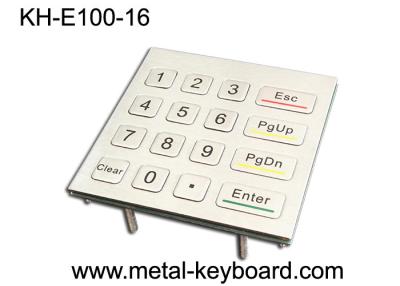 China 16 Keys 4X4 Matrix Metal Keypad Laser Engraved Characters For Access Control System for sale