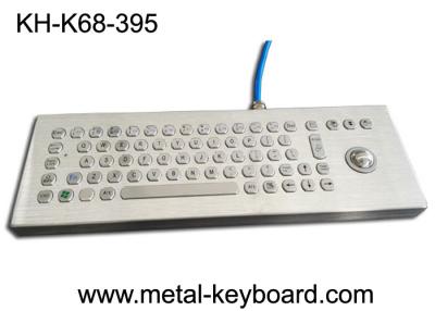 China Desktop Industrial Computer Keyboard Stainless Steel Water Proof With Laser Trackball for sale