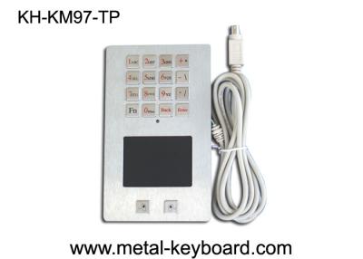 China Vandal proof Metal Industrial Digital Keyboard with Waterproof Touchpad for sale