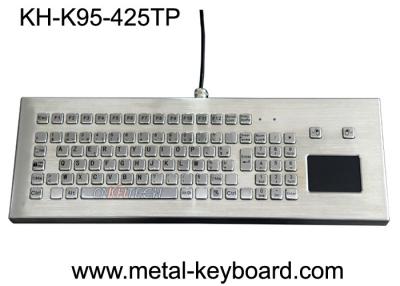 China USB/PS2 Interface Metal Computer Keyboard Stainless Steel Kiosk Touchpad Avilable for sale