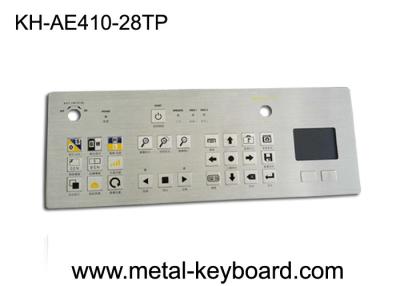 中国 タッチパッドとの険しいキオスクの金属の記号のキーボードのステンレス鋼の28のキー 販売のため