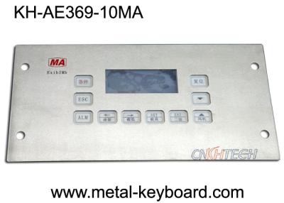 China Vandal Resistant Ruggedized Keyboard IP65 Water Proof Top Panel Mounting Method for sale