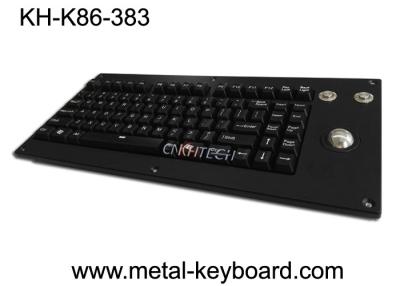 China Panel Mount Backlight Mechanical Keyboard With 25mm trackball Mouse for sale