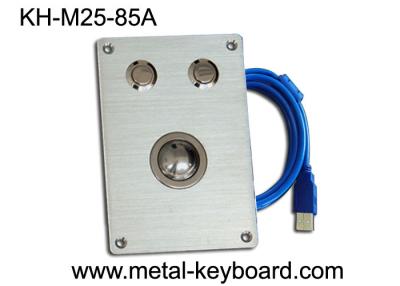 中国 25MMの金属のトラックボール マウスおよび2つの円形ボタンが付いている険しいキオスクの産業ポインティング デバイス 販売のため