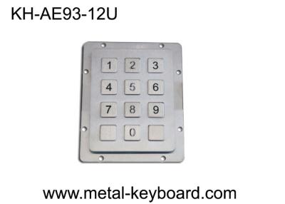 China Rear Panel Mount Access Control Keypad USB Connector 12 Flat Buttons CE Approval for sale