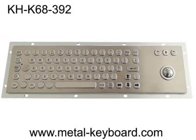 China PS2 USB IP65 Industrial PC Keyboard , Stock Trading 25mm Laser Trackball Keyboard for sale