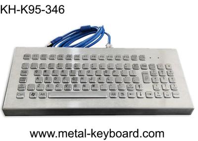 China 95 Keys PS2 USB Stainless Steel Keyboard FCC With Numeric Keypad for sale