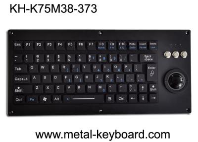 China Brushed SS Adjustable Industrial Keyboard With Trackball USB PS2 for sale