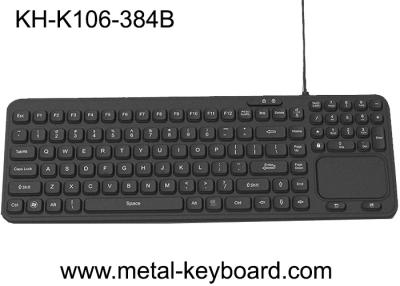 China Ruggedized Industrial Silicone Rubber Keyboard 106 Keys With Plastic Touchpad for sale