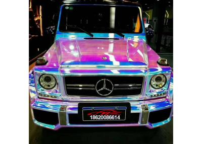 中国 カメレオンの虹のChrome車の覆い1.37mの印刷できる自己接着 販売のため