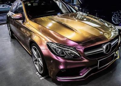 China SGS Approved Gold Chameleon Vinyl Wrap Metallic Reappliable Multifunction for sale