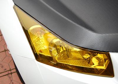China SGS Approved Car Headlight Film High Glossy Golden Calendered Silicone coated for sale