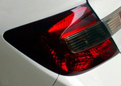 China polymeric pvc Black Car Headlight Tint Film , 150mic Headlight Tail Light Tint for sale