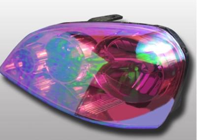 China 8mil Self Adhesive Car Headlight Film , 95% VLT Chameleon Headlight Wrap for sale