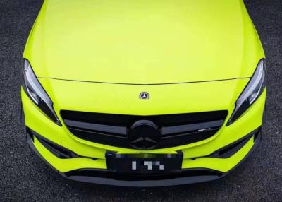 China Calendered Car Vinyl Wrap Film , Fluorescent Green Vinyl Wrap 1.52*18 m/roll for sale