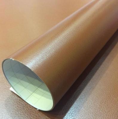 China OEM Car Interior Leather Wrap Brown 200 micron Multifunction for sale