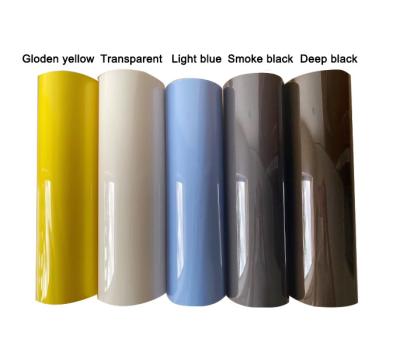 China Smoke Glossy Black Headlight Film Taillight Tint Fog Light Vinyl Rear Lamp for sale