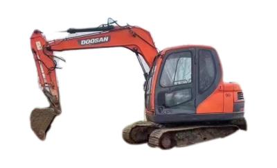 China Small Doosan Trackhoe Equipment DX75 Used Excavator Machine For Construction Site for sale