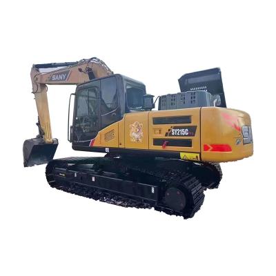 China Hydraulic Power Used SANY 215C Excavator Crawler and Earthmovers for sale