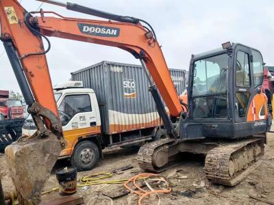 China 5 Ton Used Doosan Excavator With Minimum Turning Radius Mm Of 2365 / 2370mm for sale